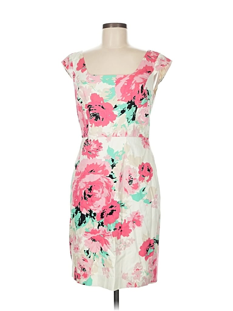 Pre-owned Ann Taylor Cocktail Dress In White