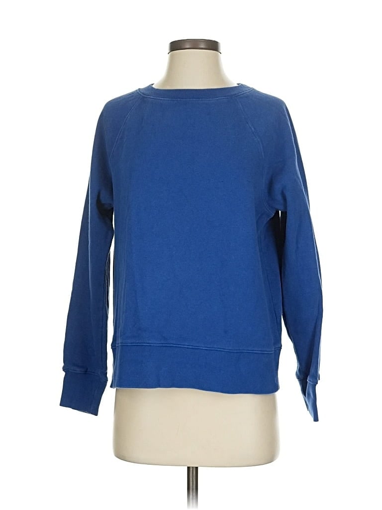 Pre-owned Banana Republic Factory Store Sweatshirt In Blue