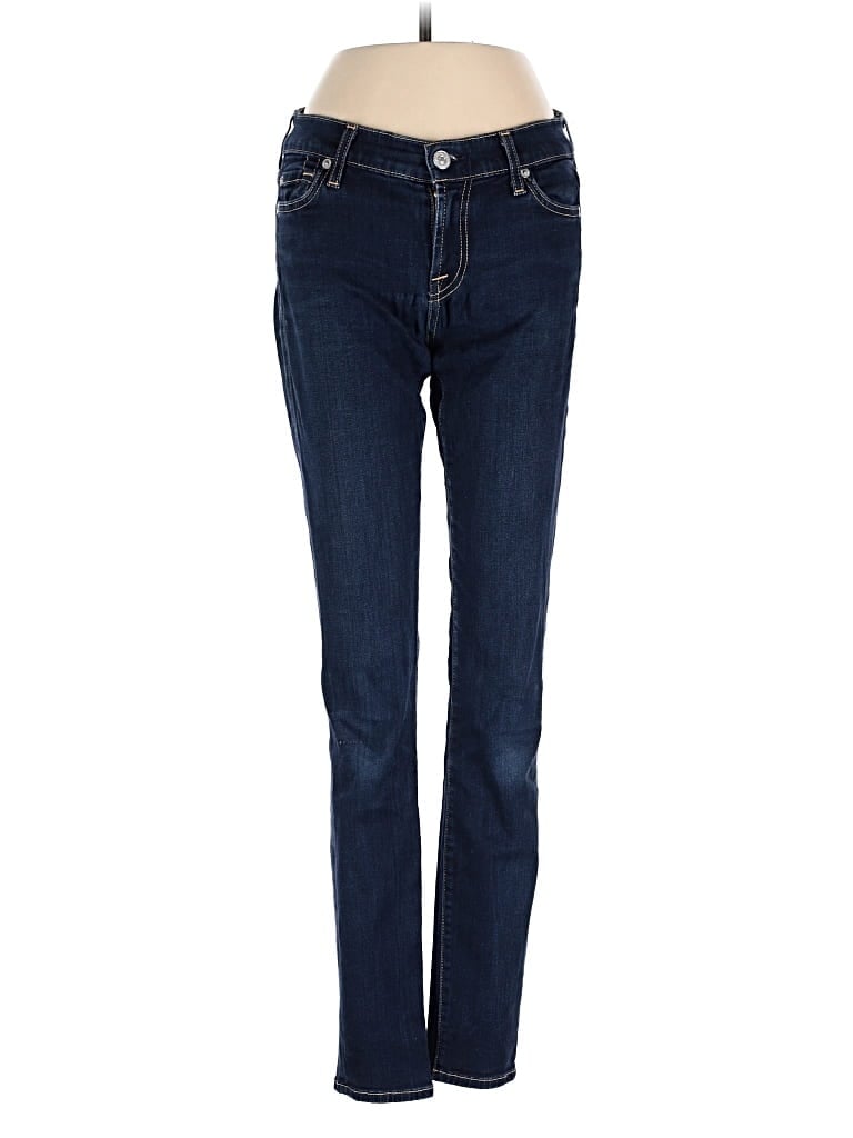 Pre-owned 7 For All Mankind Jeans In Blue