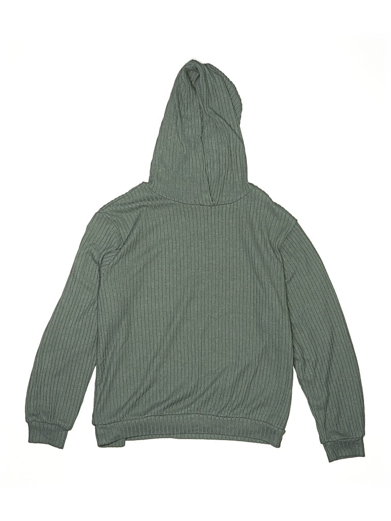 Pre-owned H&m Kids' Zip Up Hoodie In Green