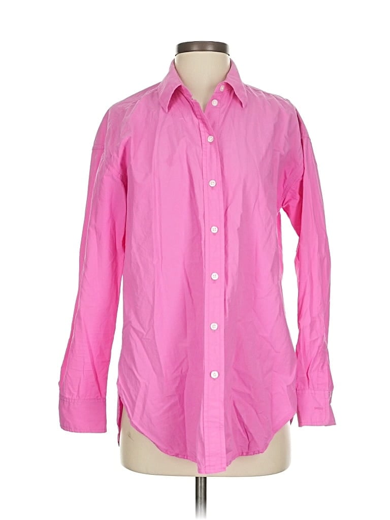 Pre-owned Universal Thread Long Sleeve Button Down Shirt In Pink