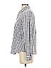 Garnet Hill 100% Cotton Checkered-gingham Gray Long Sleeve Button-Down Shirt Size 4 - photo 5
