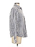 Garnet Hill 100% Cotton Checkered-gingham Gray Long Sleeve Button-Down Shirt Size 4 - photo 4