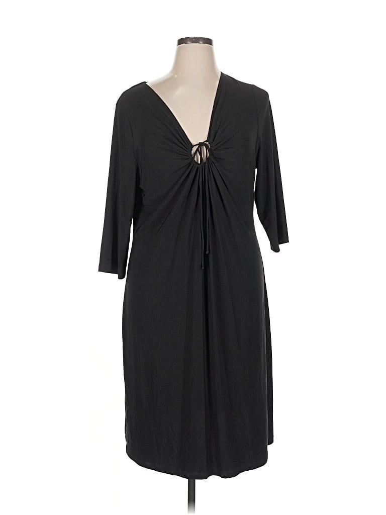 Pre-owned Abs Allen Schwartz Casual Dress In Black