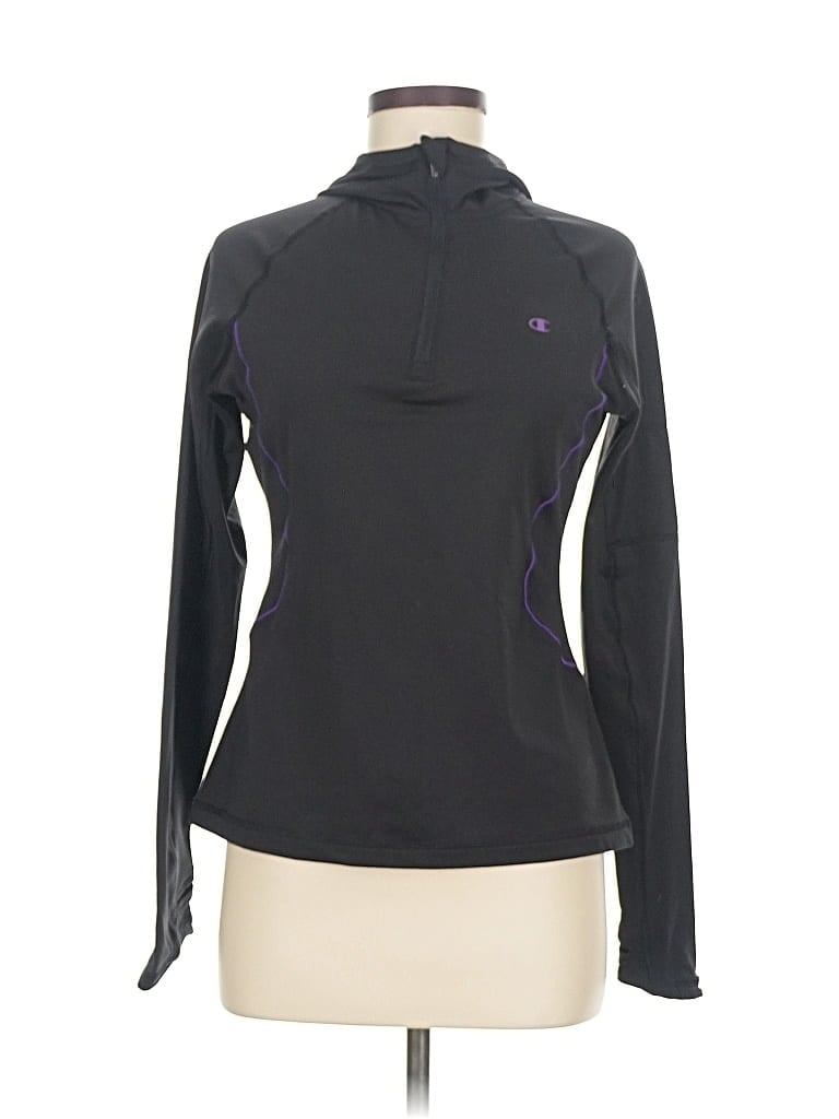 Pre-owned Champion Fleece Jacket In Purple