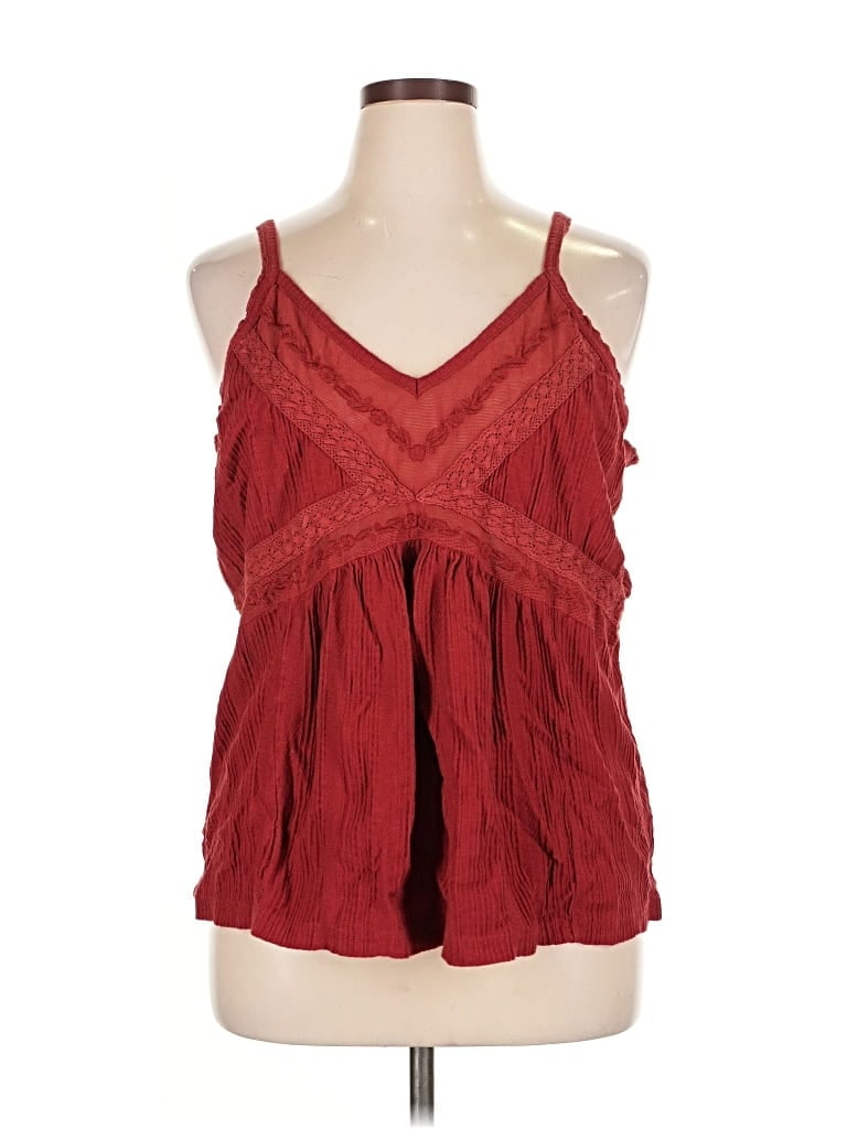 Pre-owned Sundance Tank Top Red Halter Neckline Tops