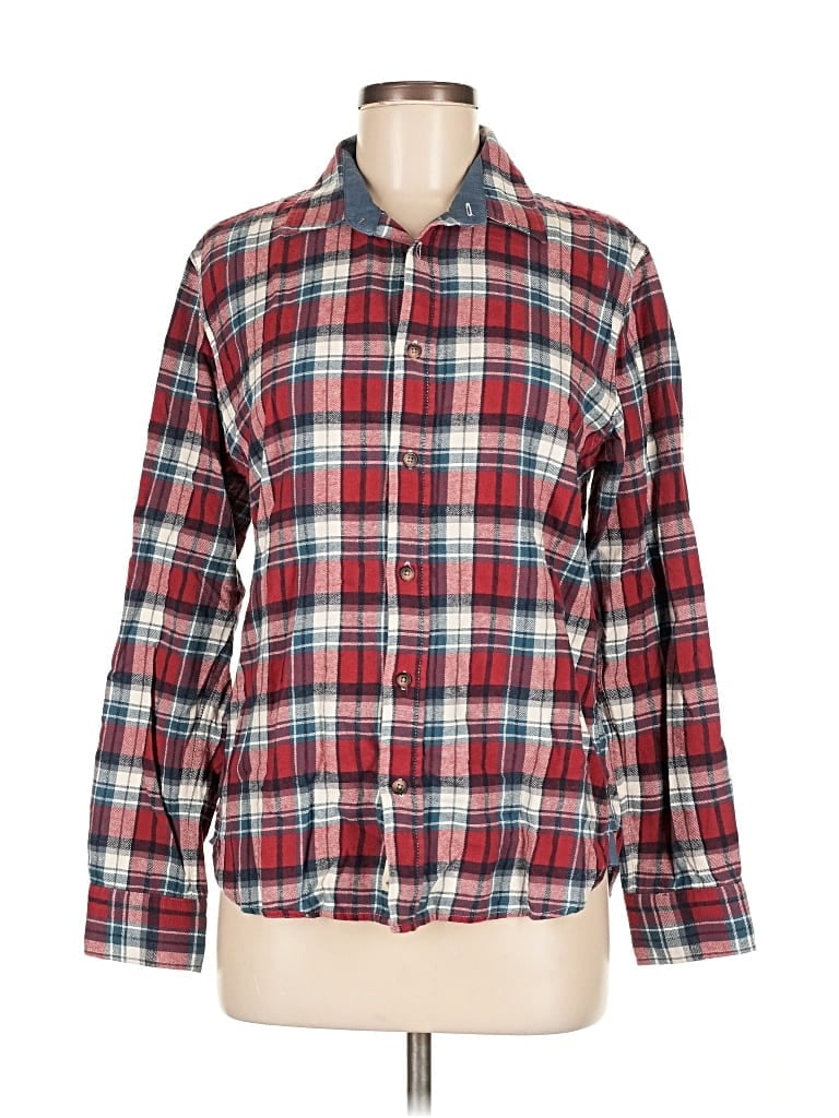 Click to view more detailed imagery on our partner's website Pre-owned Marine Layer Long Sleeve Button Down Shirt In Red
