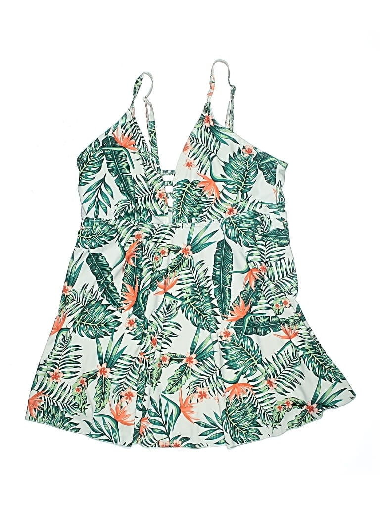 Pre-owned Unbranded Swimsuit Cover Up In Green