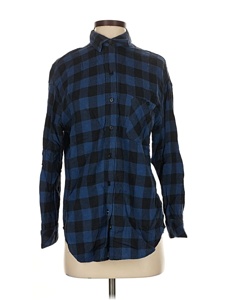 Pre-owned Rails Long Sleeve Button Down Shirt In Blue