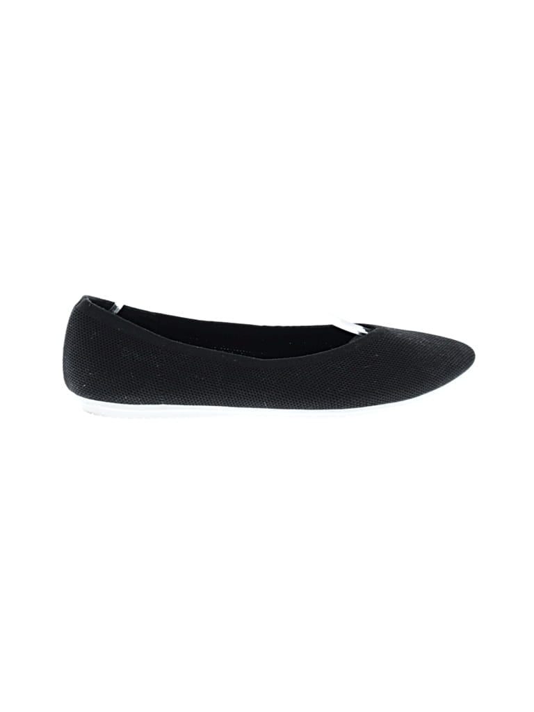 SOLE SOCIETY Pre-owned Flats In Black