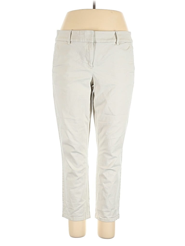 Pre-owned Ann Taylor Loft Outlet Khaki Pant In White