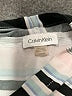 Calvin Klein Stripes Black Silver Sleeveless Blouse Size M - photo 7