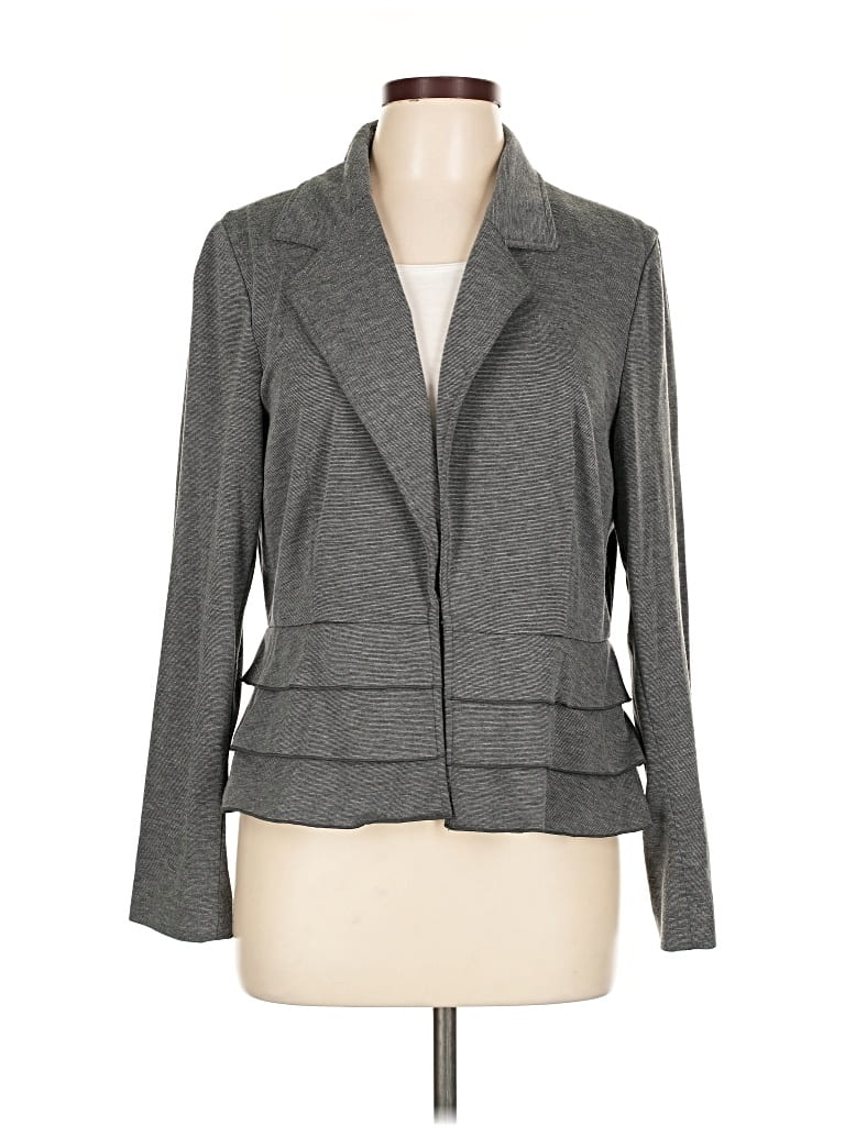 Click to view more detailed imagery on our partner's website Pre-owned Sharagano Blazer Jacket In Gray