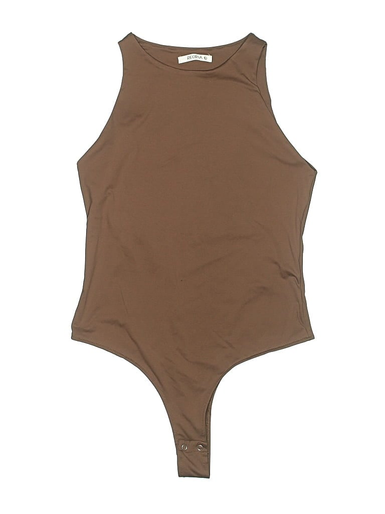 Pre-owned Reoria Bodysuit In Brown