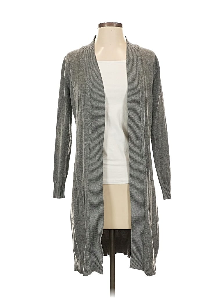 Pre-owned Cielo Cardigan Sweater In Gray