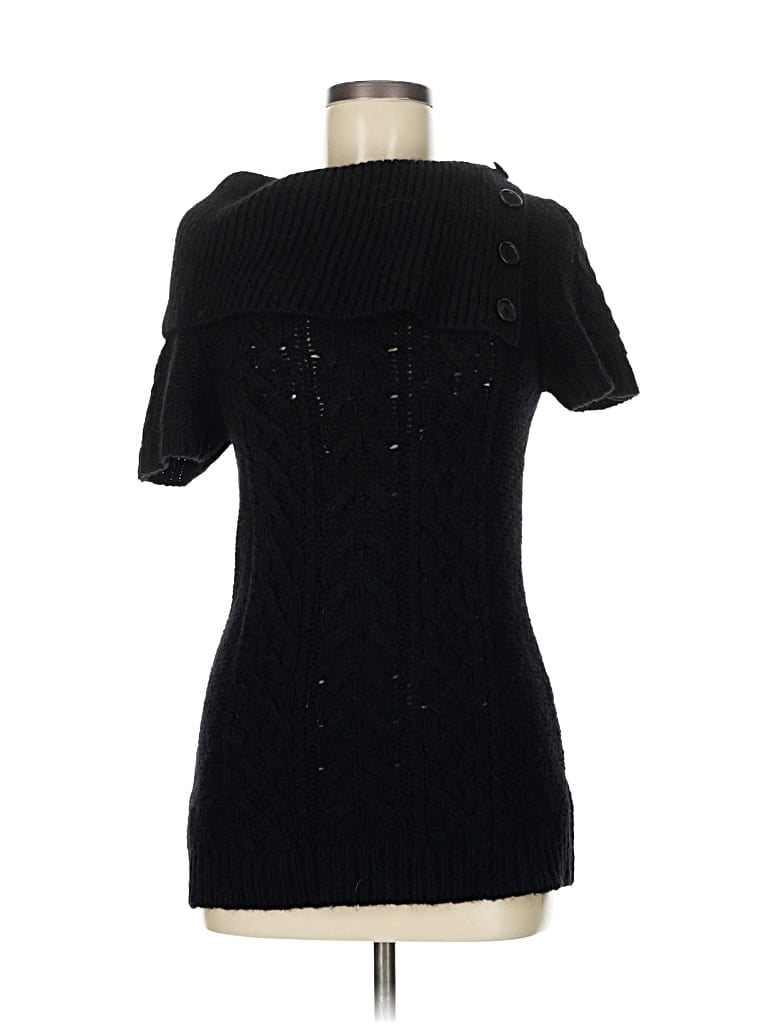 Pre-owned Bcbgmaxazria Pullover Sweater In Black