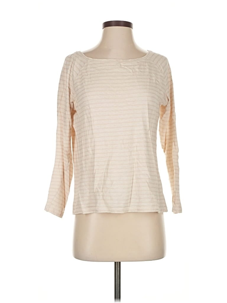 Pre-owned Banana Republic 3/4 Sleeve T-shirt In White