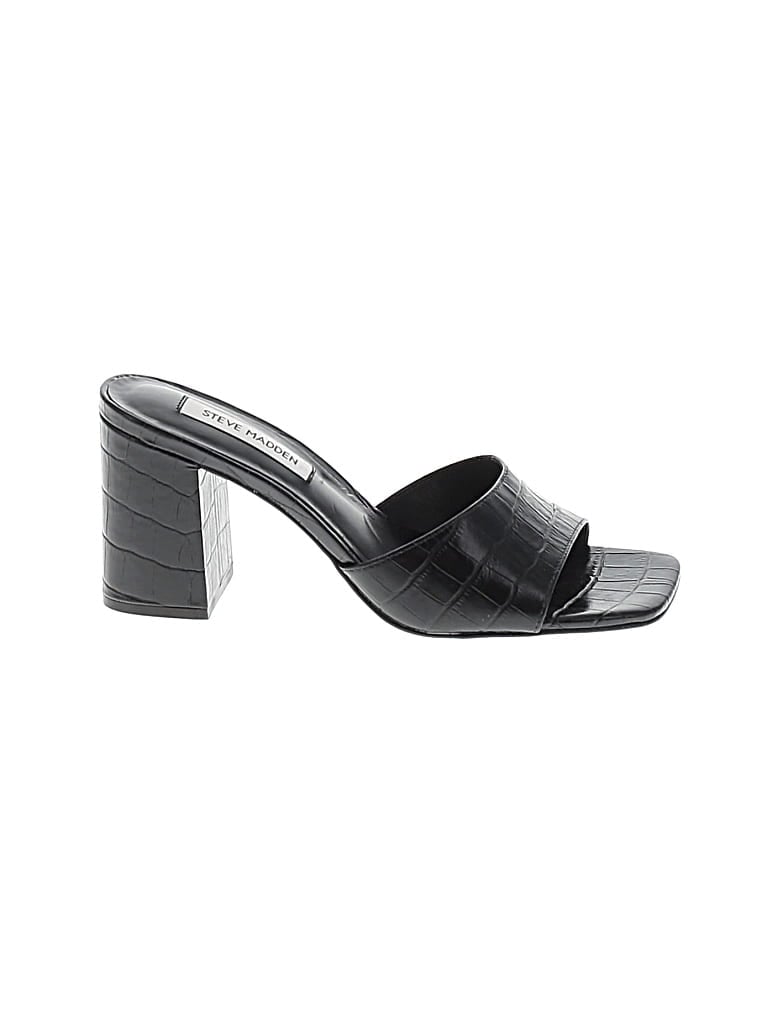STEVE MADDEN Pre-owned Mule/clog In Black
