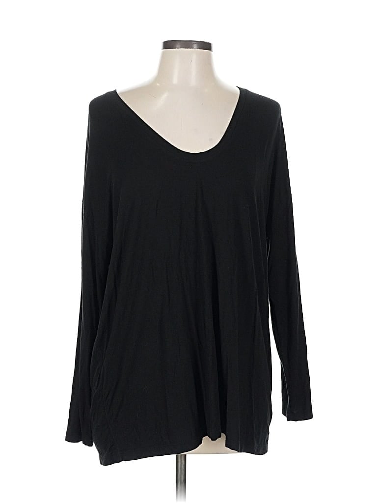 Pre-owned Express 3/4 Sleeve T-shirt In Black