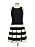 Milly Stripes Black Cocktail Dress Size 6 - photo 1