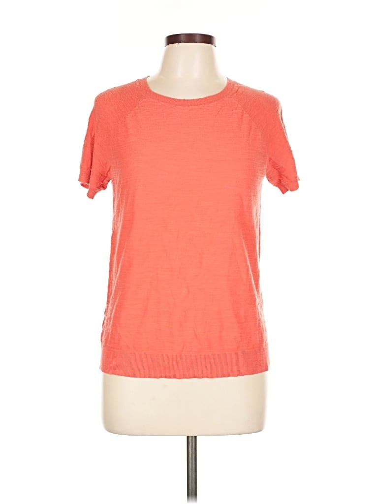 Pre-owned Ann Taylor Loft Short Sleeve T-shirt In Orange