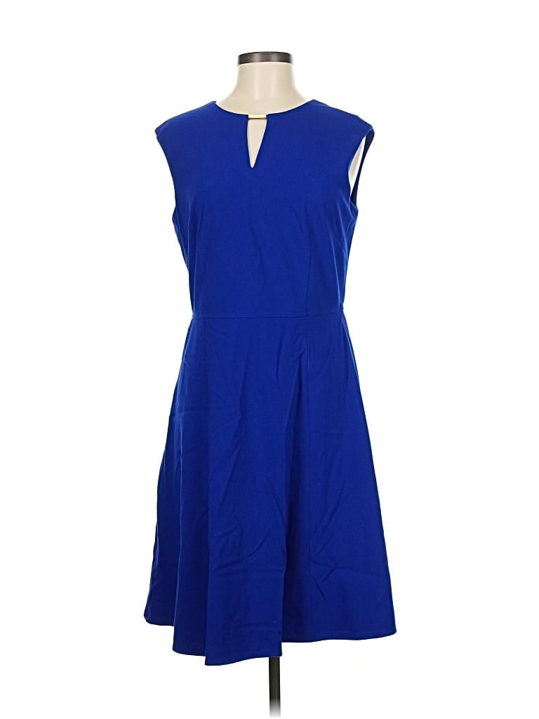 Pre-owned Tahari By Asl Casual Dress In Blue