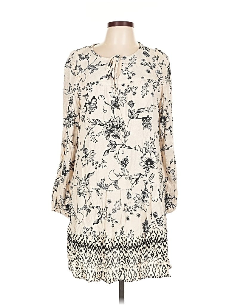 Pre-owned Style & Co Casual Dress In White