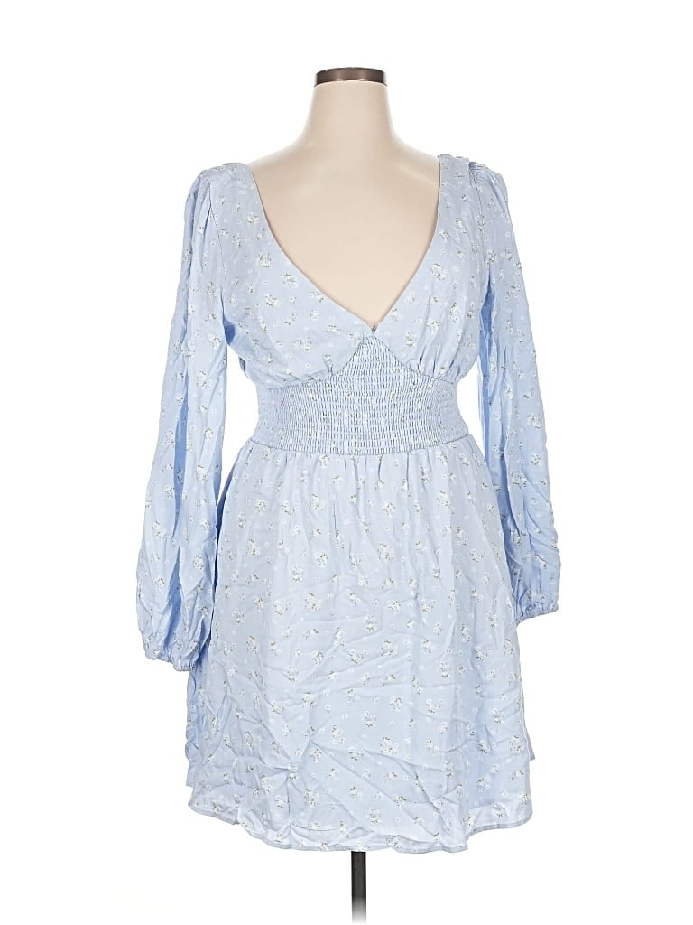 Pre-owned Copper Key Casual Dress In Blue