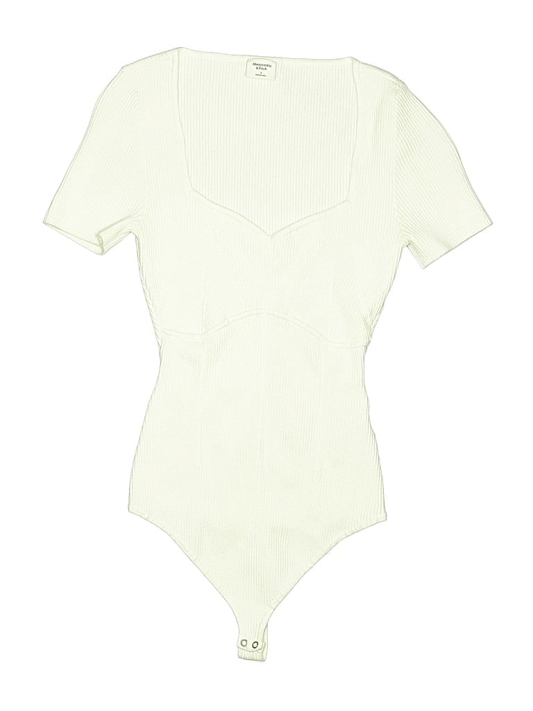 Click to view more detailed imagery on our partner's website Pre-owned Abercrombie & Fitch Bodysuit In White