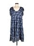 Max Studio Paisley Blue Casual Dress Size M (estimated) - photo 1