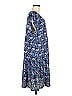 Max Studio Paisley Blue Casual Dress Size M (estimated) - photo 4