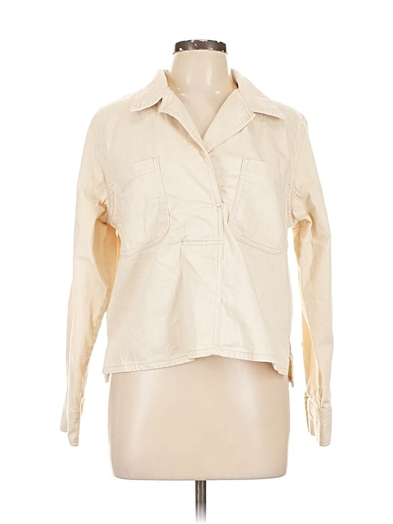 Pre-owned Banana Republic Factory Store Jacket In White