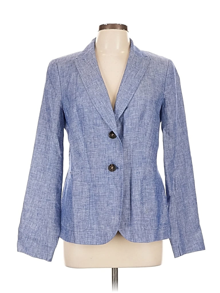 Pre-owned Talbots Blazer Jacket In Blue