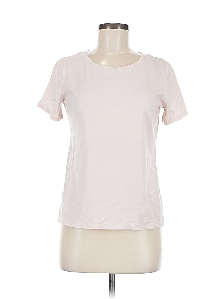 Pre-owned Ann Taylor Factory Short Sleeve T-shirt In White