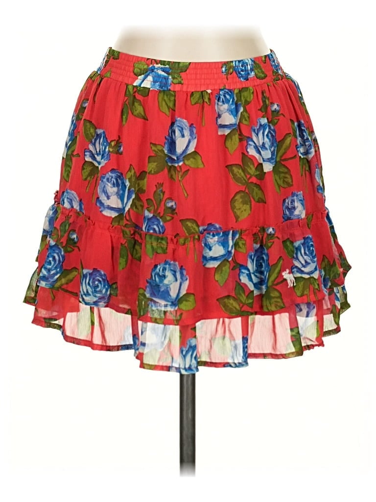 Pre-owned Abercrombie & Fitch Casual Skirt In Red