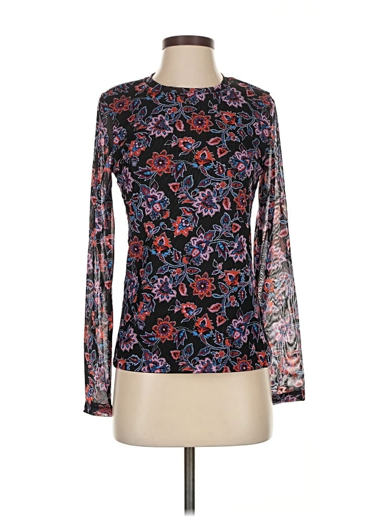 Pre-owned Banana Republic Long Sleeve Blouse In Black