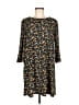 Mango Print Black Casual Dress Size 8 - photo 1