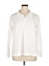 Elemente Clemente 100% Polyester White Long Sleeve Blouse Size 16 (3) - photo 1