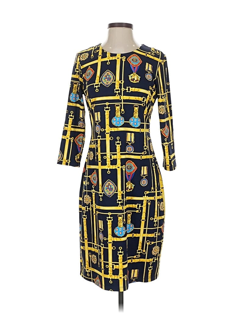 Pre-owned J. Mclaughlin Cocktail Dress In Yellow