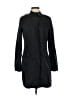 DKNY 100% Polyester Black Trenchcoat Size XS - photo 1