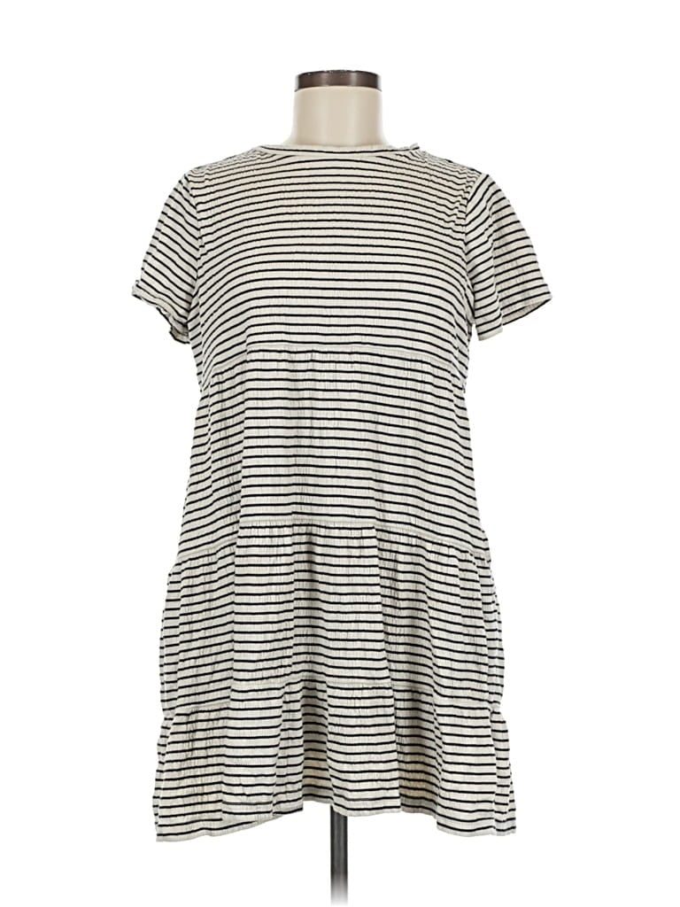 Pre-owned Ann Taylor Loft Casual Dress In Gray