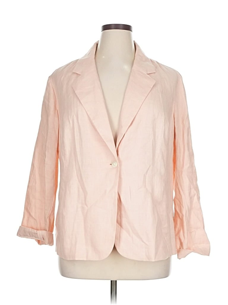 Pre-owned Jjill Blazer Jacket In Pink