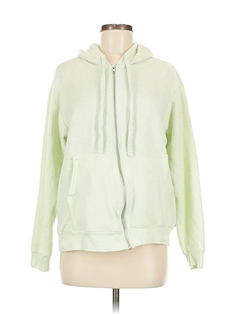 Pre-owned Soft Serve Zip Up Hoodie In Green
