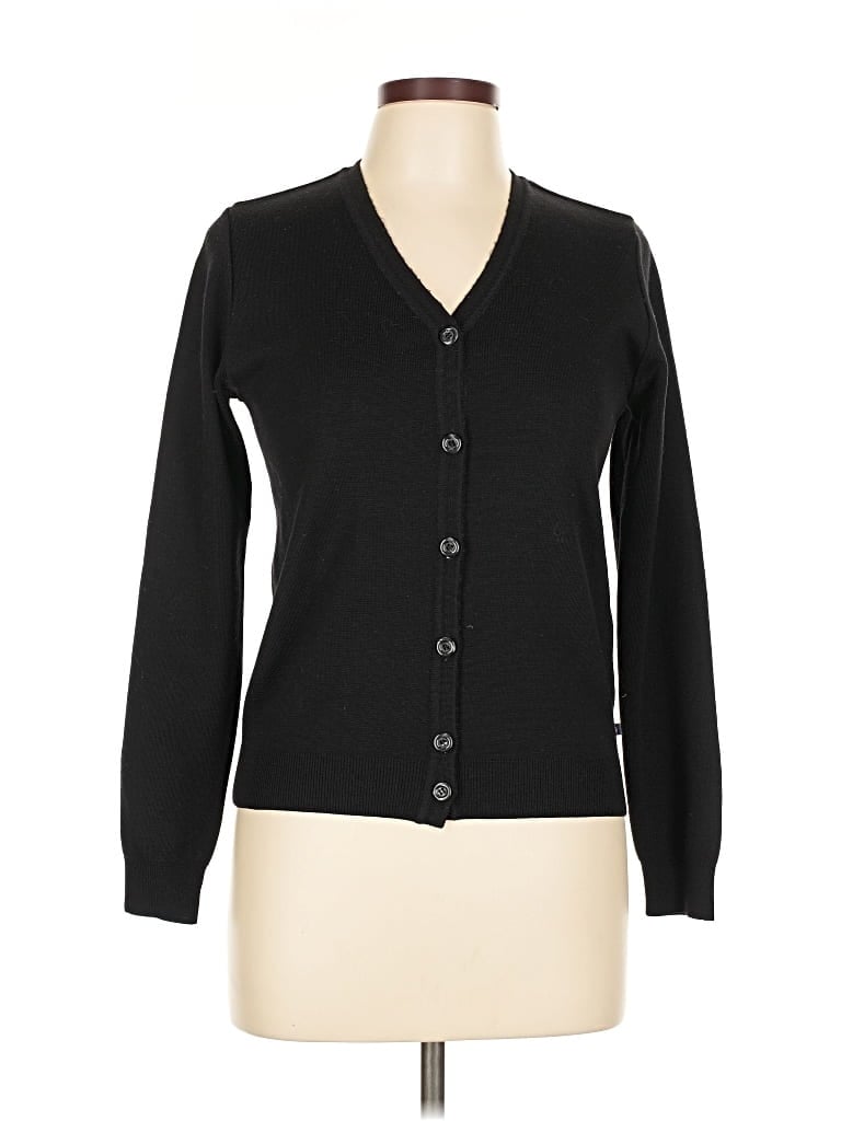 Pre-owned Unbranded Cardigan Sweater In Black