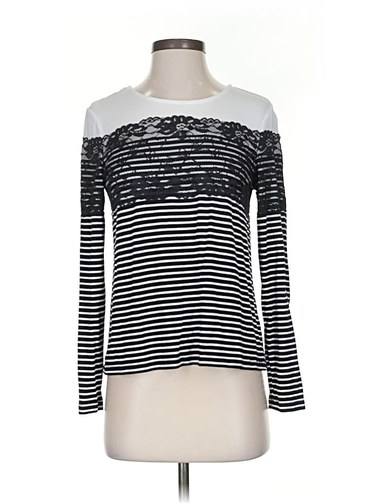 Click to view more detailed imagery on our partner's website Pre-owned Cece Long Sleeve Top Black Boatneck Tops