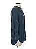 Amanda Uprichard 100% Silk Blue Long Sleeve Silk Top Size P (petite) - photo 4