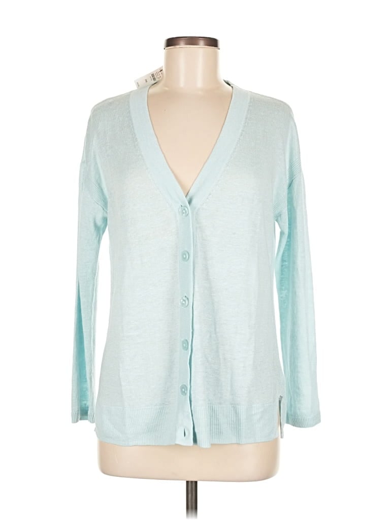 Pre-owned Talbots Cardigan Sweater In Blue