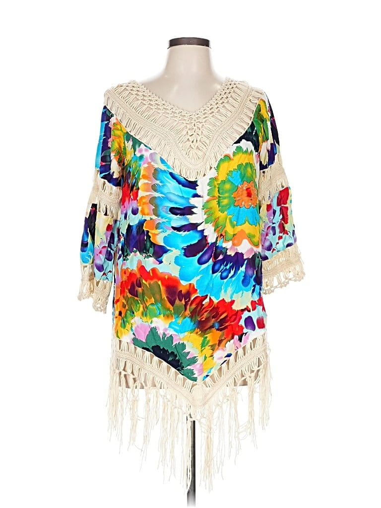 Pre-owned Shein 3/4 Sleeve T-shirt In White