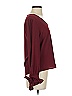 CeCe Burgundy Long Sleeve Blouse Size XS - photo 4