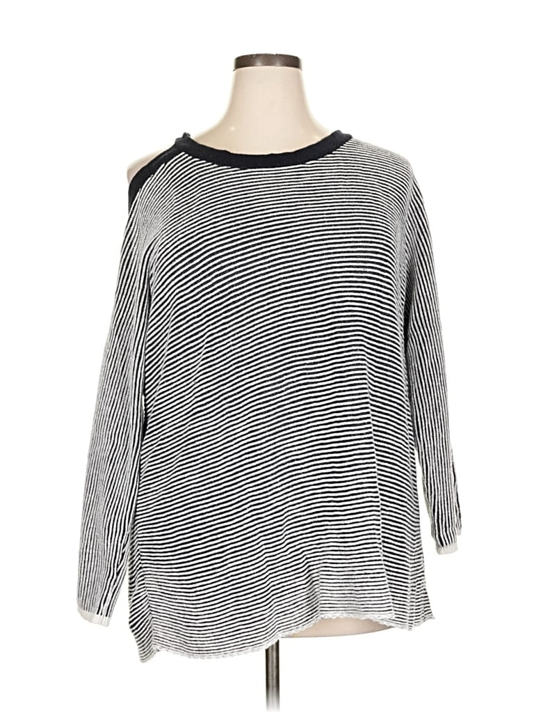 Pre-owned Lane Bryant Pullover Sweater In Gray